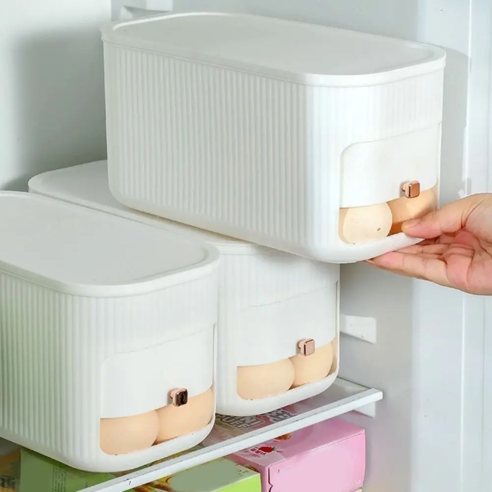 Plastic Egg Storage Box Large Capacity Food Grade Egg Dispenser with Lid Space Saving Scrolling Egg Holder Refrigerator
Plastic Egg Storage Box Large Capacity Food Grade Egg Dispenser with Lid Space Saving Scrolling Egg Holder Refrigerator