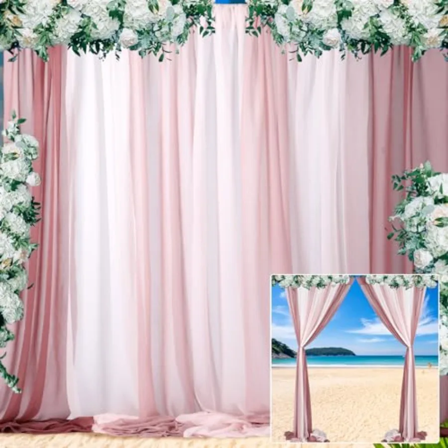 8 шт. пыльная роза розовый шифон свадебный фон шторы для вечеринки свадебная арка церемония прием украшения день рождения свадьба Sh
8 шт. пыльная роза розовый шифон свадебный фон шторы для вечеринки свадебная арка церемония прием украшения день рождения свадьба Sh