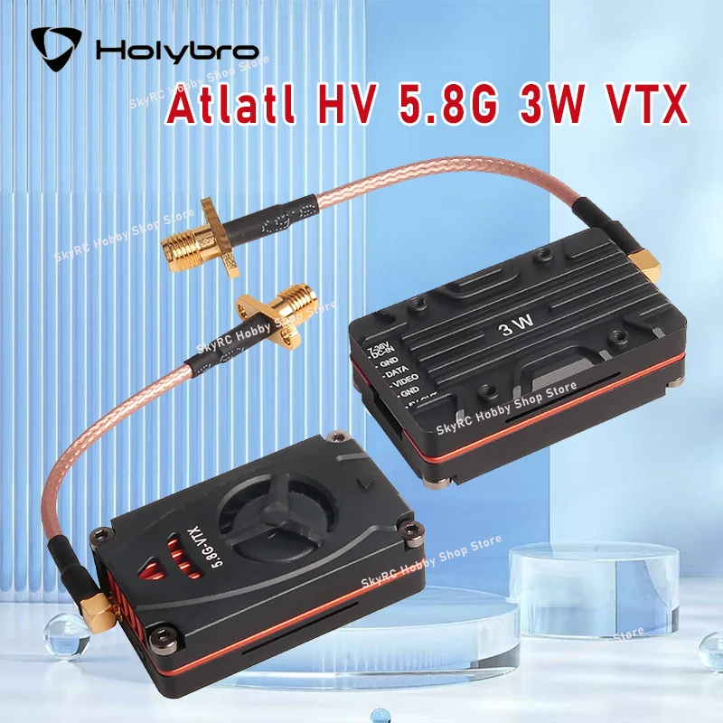 HolyBro Atlatl HV 5.8G 3W VTX - 5 Bands 37 Channels Switchable PIT 25mW/3000mW for FPV Long Range
HolyBro Atlatl HV 5.8G 3W VTX - 5 Bands 37 Channels Switchable PIT 25mW/3000mW for FPV Long Range