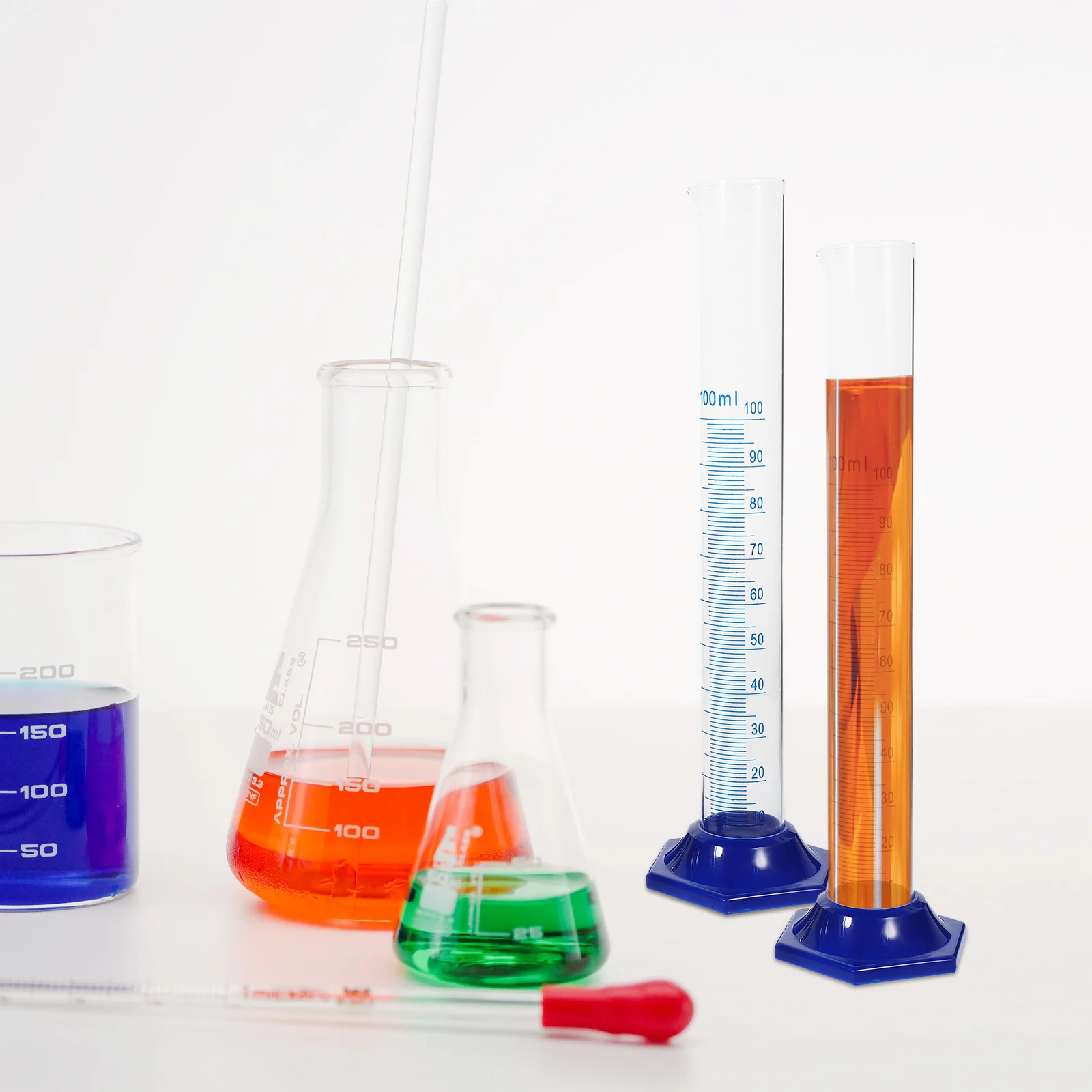 Graduated Measuring Container Glass Cylinder Glassware Beakers and Cylinders Cleaning Brush
Graduated Measuring Container Glass Cylinder Glassware Beakers and Cylinders Cleaning Brush