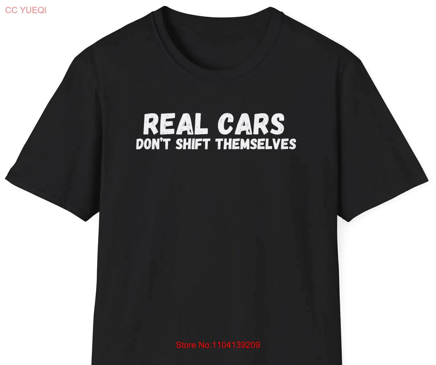Real Cars Don't Shift ThemФутболка для любителей автомобилей Руководство для автогонок с длинными или короткими рукавами
Real Cars Don't Shift ThemФутболка для любителей автомобилей Руководство для автогонок с длинными или короткими рукавами