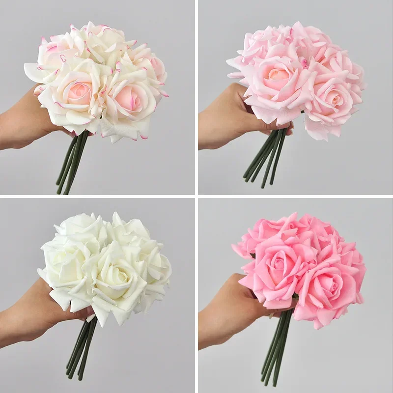 5 Head Curled Rose Bouquet with Artificial Moisture Sensation High-end Silk Flower Home Decoration Wedding Decoration
5 Head Curled Rose Bouquet with Artificial Moisture Sensation High-end Silk Flower Home Decoration Wedding Decoration