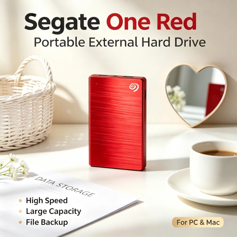 Seagate One Red Portable External Hard Drive Fast High Capacity Storage Disk For Windows Mac Laptop File Archive
Seagate One Red Portable External Hard Drive Fast High Capacity Storage Disk For Windows Mac Laptop File Archive