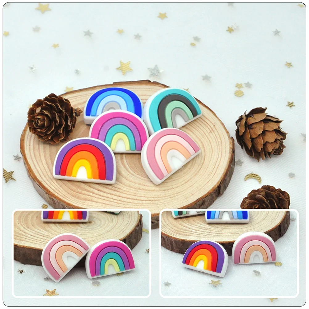 20Pcs Rainbow Silicone Beads Colorful Round Spacer Beads for DIY Jewelry Making Bracelet Necklace Loose Bead Charm
20Pcs Rainbow Silicone Beads Colorful Round Spacer Beads for DIY Jewelry Making Bracelet Necklace Loose Bead Charm