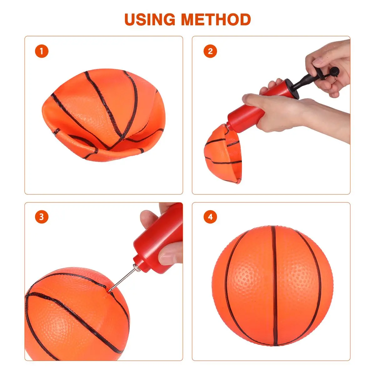 3 pcs Inflatable Basketballs Set Toy Balls Kids Sports Beach Bulk Foam Bouncy Indoor Coordination Development
3 pcs Inflatable Basketballs Set Toy Balls Kids Sports Beach Bulk Foam Bouncy Indoor Coordination Development