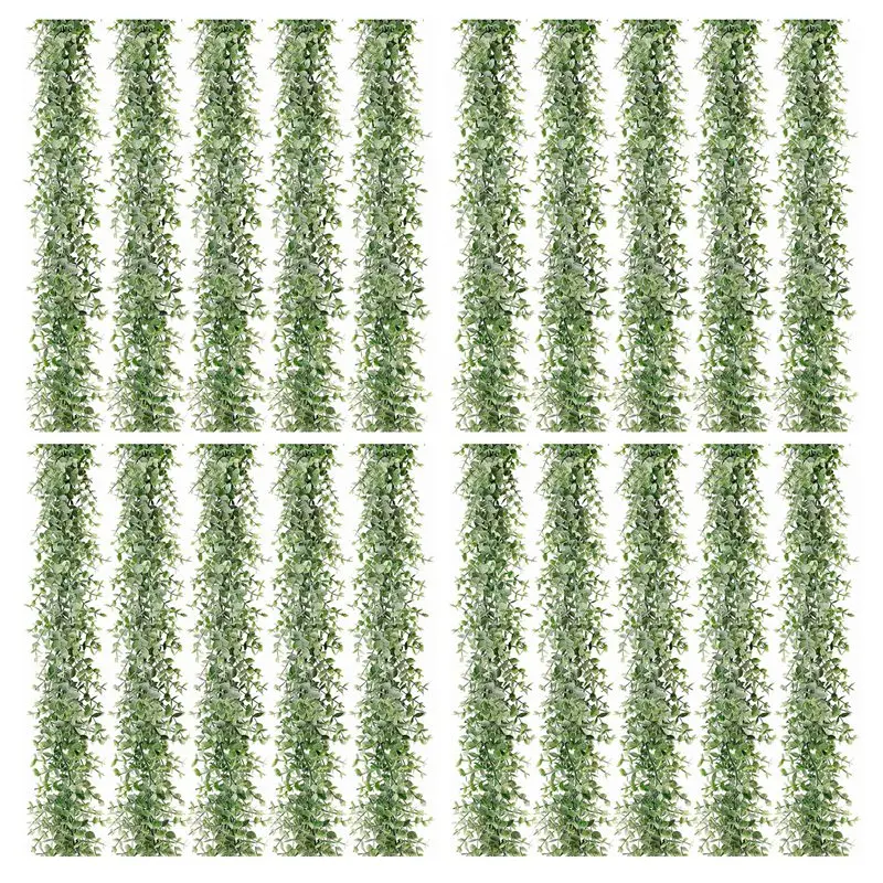20 Packs 30Ft Artificial Eucalyptus Garlands Fake Greenery Vines Faux Hanging Plants For Wedding Table Backdrop Arch
20 Packs 30Ft Artificial Eucalyptus Garlands Fake Greenery Vines Faux Hanging Plants For Wedding Table Backdrop Arch