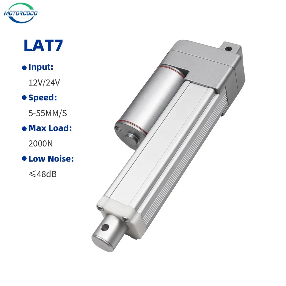 Low Noise 12V 24V DC Micro Linear Actuator Max Load 2000N 200KG 50mm 100mm Customized Stroke Option With Good Quality
Low Noise 12V 24V DC Micro Linear Actuator Max Load 2000N 200KG 50mm 100mm Customized Stroke Option With Good Quality