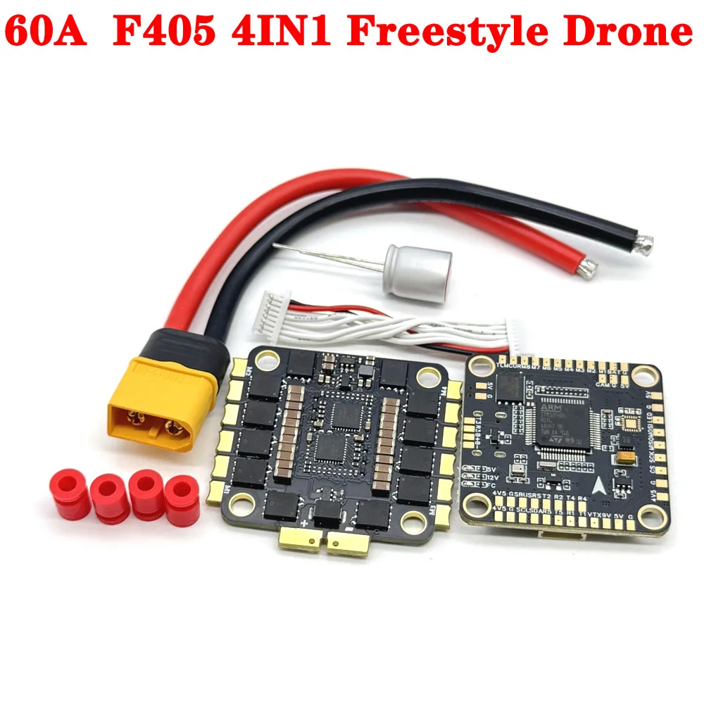 1set 60A F405 4IN1 3-6S Brushless V3s 30*30mm For F405 / F7 / F722 / F4 Flight Control RC FPV Racing Drone Connector
1set 60A F405 4IN1 3-6S Brushless V3s 30*30mm For F405 / F7 / F722 / F4 Flight Control RC FPV Racing Drone Connector