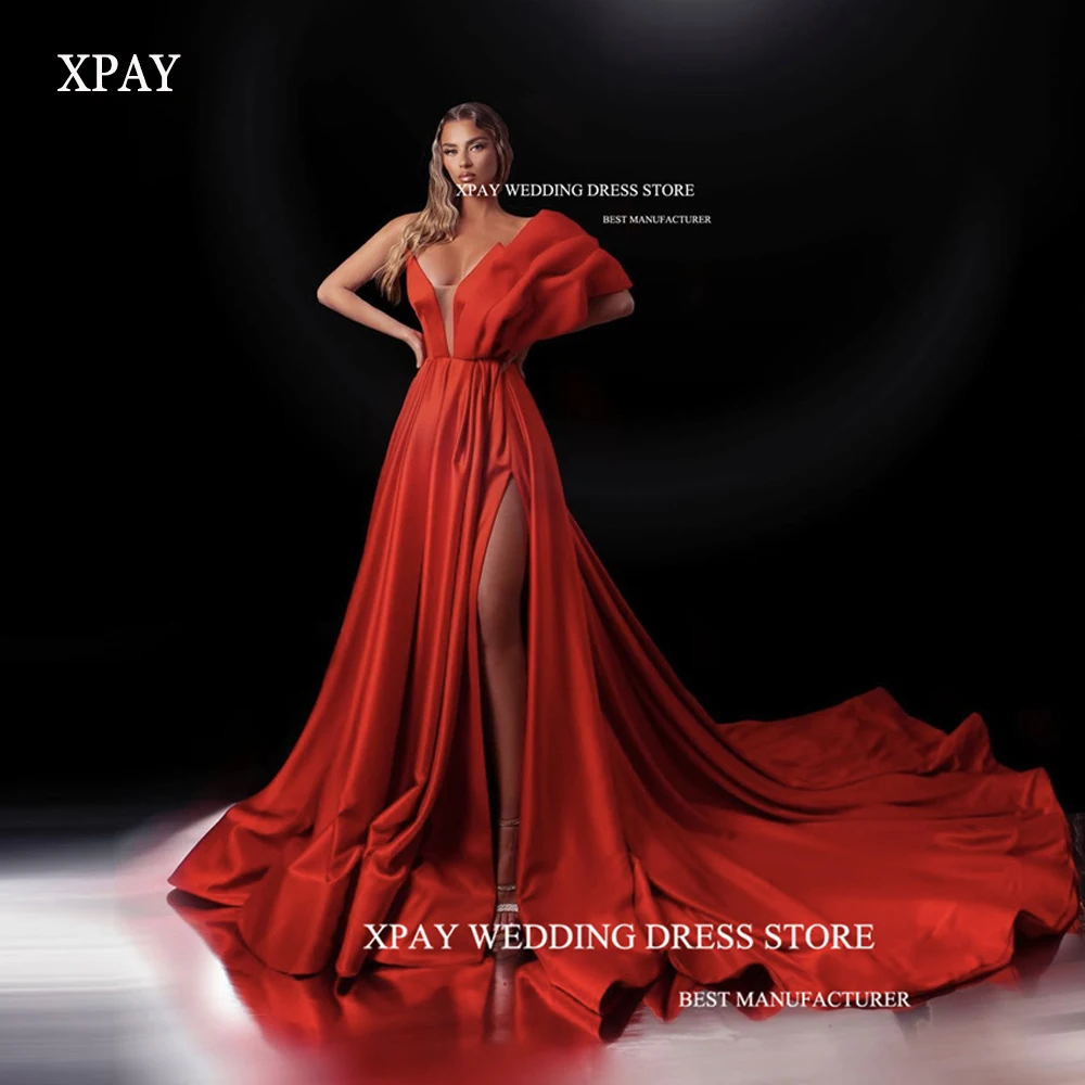 XPAY Gorgeous Red Long Prom Evening Dresses Dubai Arabic Women One Shoulder Split 60 cm Train Wedding Party Dress Celebrity Gown
XPAY Gorgeous Red Long Prom Evening Dresses Dubai Arabic Women One Shoulder Split 60 cm Train Wedding Party Dress Celebrity Gown