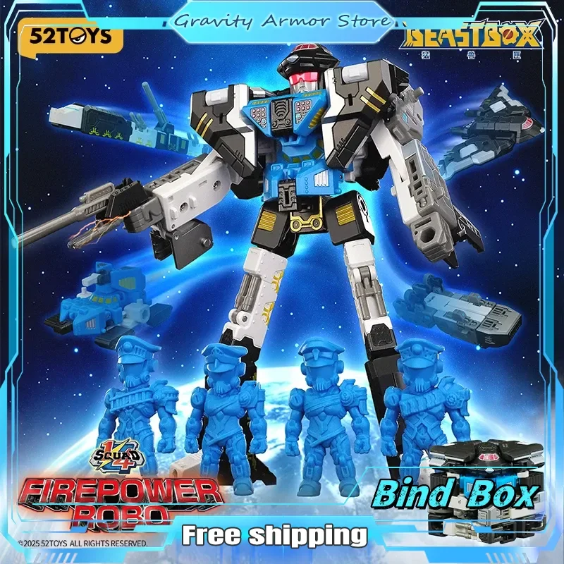52toys 1/4 Squad Firepower Robo, Deformation Toys Action Figure, Original Collectible Converting Cartoon Festival Gifts Toys
52toys 1/4 Squad Firepower Robo, Deformation Toys Action Figure, Original Collectible Converting Cartoon Festival Gifts Toys