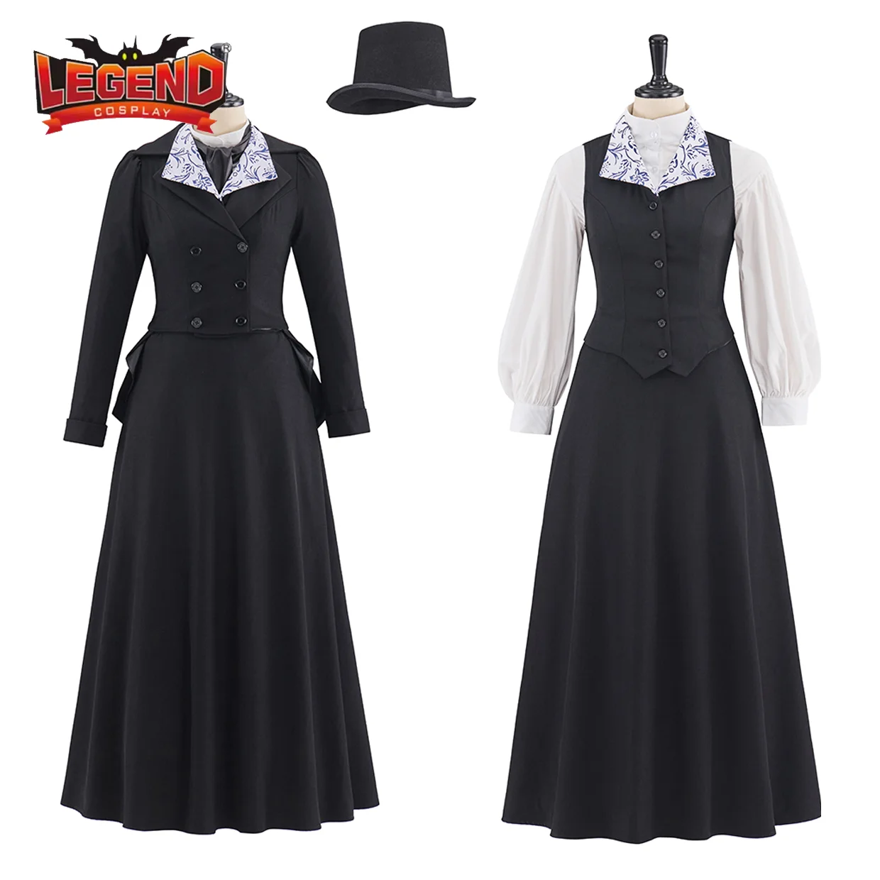 Movie Gentleman Jack Cosplay Black Uniform Dress Victorian Steampunk Gothic Dress Medieval Retro Walking Dress Theatre Costume
Movie Gentleman Jack Cosplay Black Uniform Dress Victorian Steampunk Gothic Dress Medieval Retro Walking Dress Theatre Costume