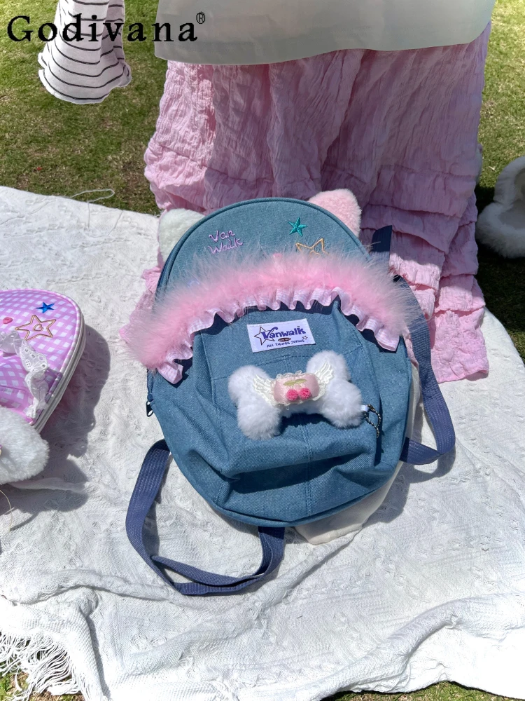 Sweet Girl Japanese Original Lolita Cute Backpack Large Capacity Daily Commute Fashion Versatile School Bag for Women
Sweet Girl Japanese Original Lolita Cute Backpack Large Capacity Daily Commute Fashion Versatile School Bag for Women