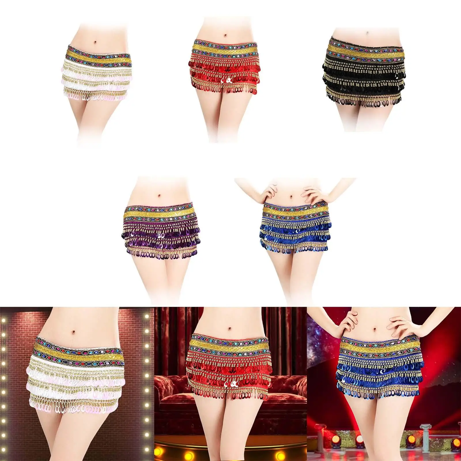 Женский пояс-шарф для танца живота
Женский пояс-шарф для танца живота