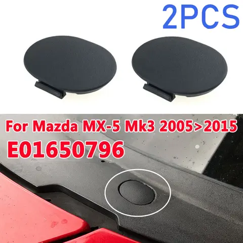 2pc Windscreen Grille Cowl Oval Cap Cover For Mazda MX-5 Mk3 NC 2005 2006 2007 2008 2009 2010 2011 2012 2013 2014 2015