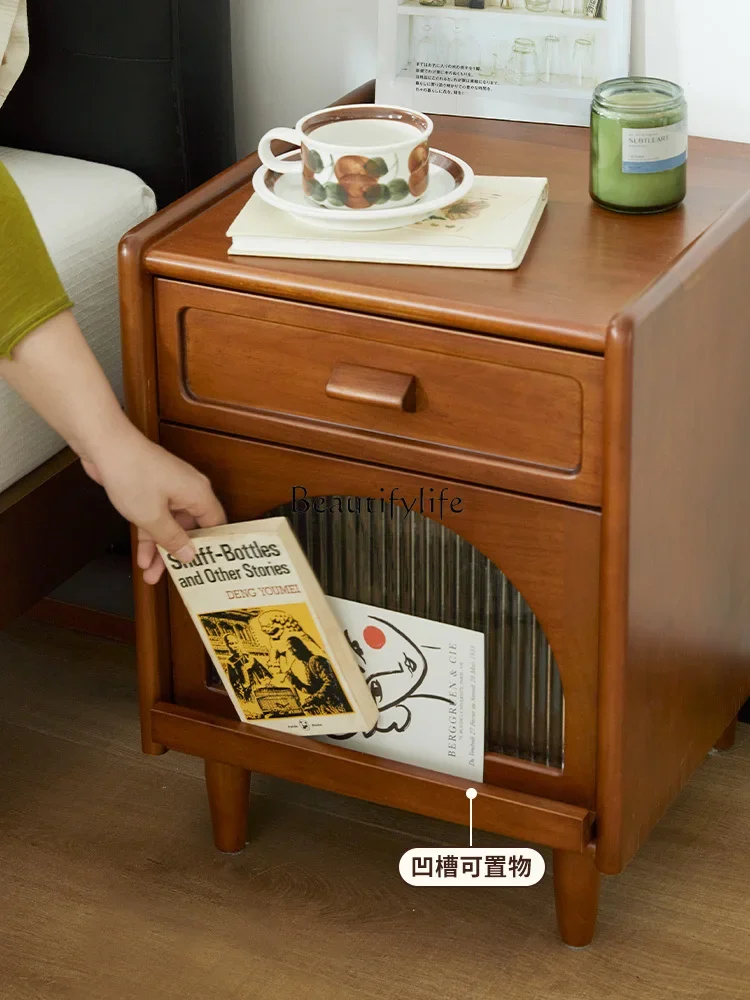 05 FG17Solid Wood Antique Style Side Table Nordic Retro Small Apartment Bedroom Storage Bed Side Storage Cabinet
05 FG17Solid Wood Antique Style Side Table Nordic Retro Small Apartment Bedroom Storage Bed Side Storage Cabinet