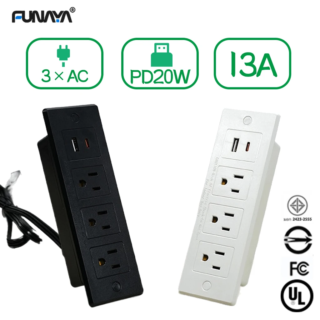 FUNAYA Hidden Table Встроенная настольная розетка US MX PD USB Type-c Электрический удлинитель Утопленная розетка для мебельного шкафа
FUNAYA Hidden Table Встроенная настольная розетка US MX PD USB Type-c Электрический удлинитель Утопленная розетка для мебельного шкафа