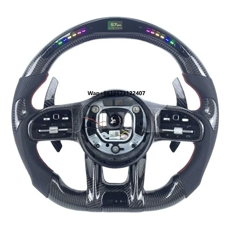 Leather Carbon Fiber Steering Wheel for C63 E63 G55 G63 G65 GT Performance Models GLCGLEGLSE Class
Leather Carbon Fiber Steering Wheel for C63 E63 G55 G63 G65 GT Performance Models GLCGLEGLSE Class