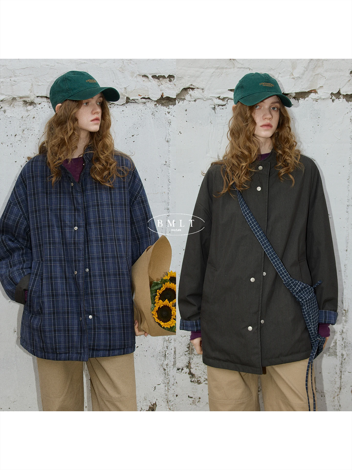 BMLT Moonlight Handwritten Early Spring Korean Sle Casual 00 Cotton Stand Collar Double-Sided Wear Thiened Women's Loose...
BMLT Moonlight Handwritten Early Spring Korean Sle Casual 00 Cotton Stand Collar Double-Sided Wear Thiened Women's Loose...