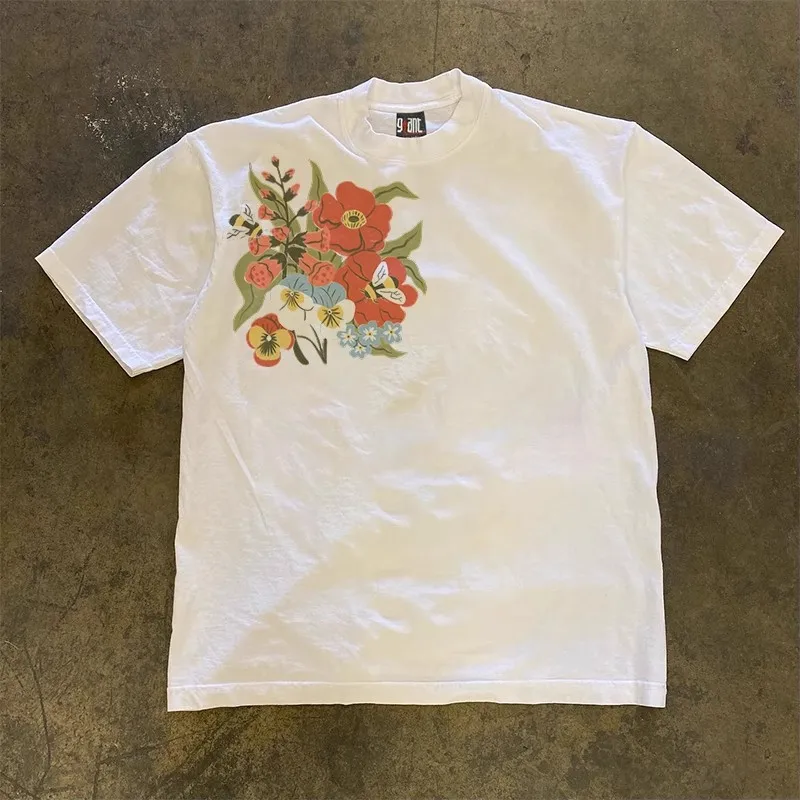 Xiao Chen Story Multi 260g Heavyweight Pure Cotton T-Shirt Men Women Floral Print Short Sleeve Unique Design Hong Kong Style
Xiao Chen Story Multi 260g Heavyweight Pure Cotton T-Shirt Men Women Floral Print Short Sleeve Unique Design Hong Kong Style