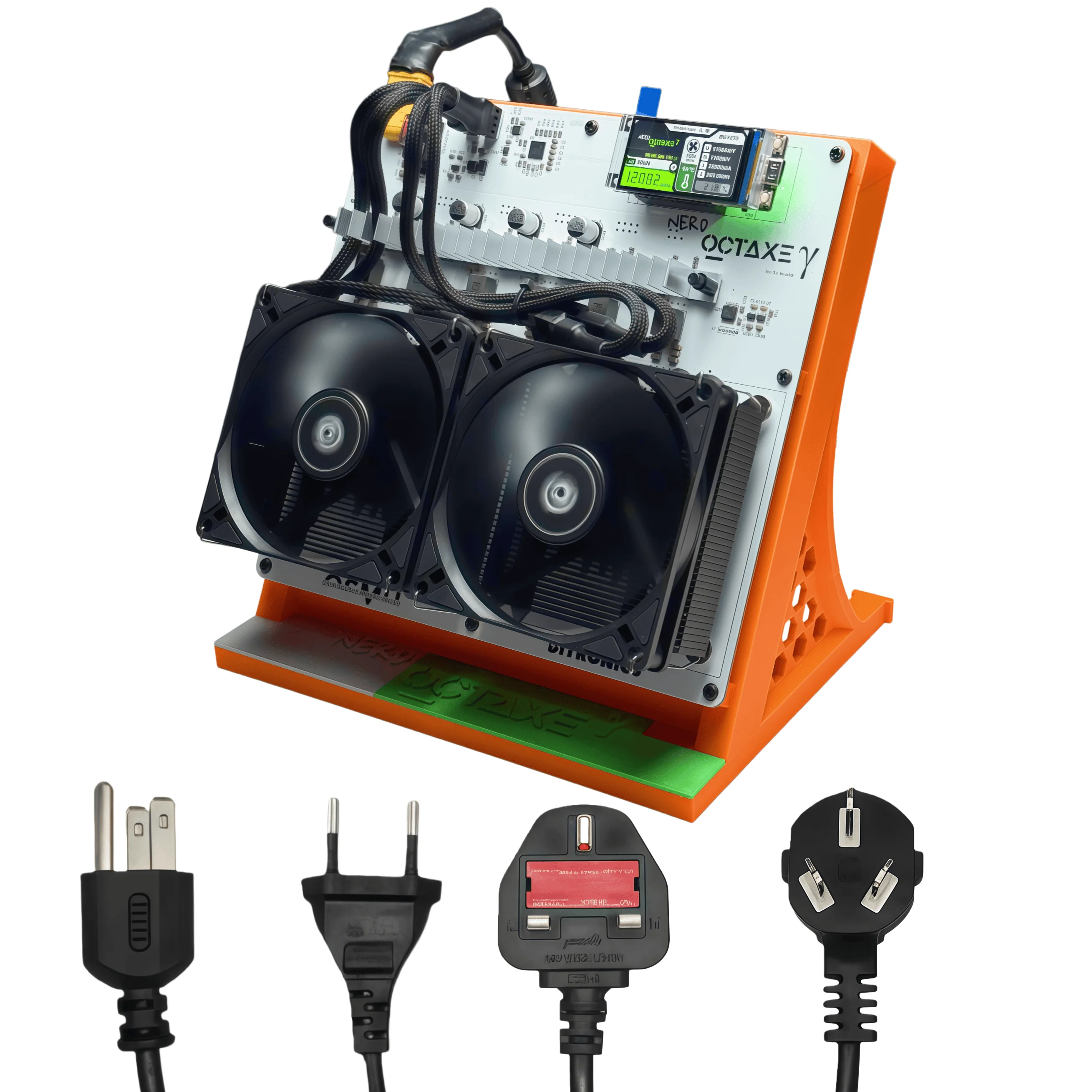 Bitaxe NerdOCTaxey Rev 3.1 12T Solo Miner High Efficiency Low Noise Mining Rig with Dual Fan Cooling
Bitaxe NerdOCTaxey Rev 3.1 12T Solo Miner High Efficiency Low Noise Mining Rig with Dual Fan Cooling