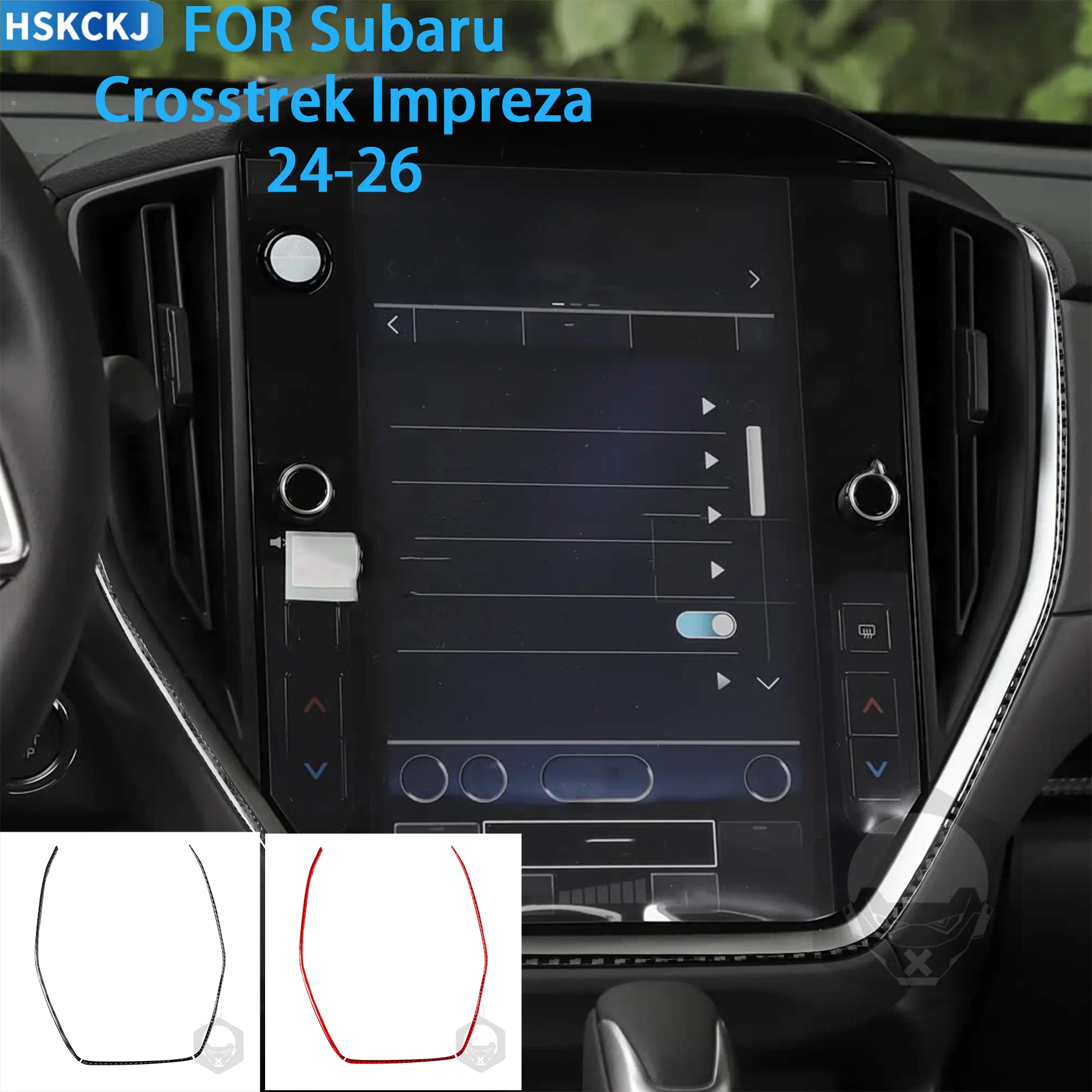 FOR Subaru Crosstrek Impreza 2024-2026 Carbon Fiber Car Central Control Multimedia Frame Decor Interior Accessories Stickers
FOR Subaru Crosstrek Impreza 2024-2026 Carbon Fiber Car Central Control Multimedia Frame Decor Interior Accessories Stickers