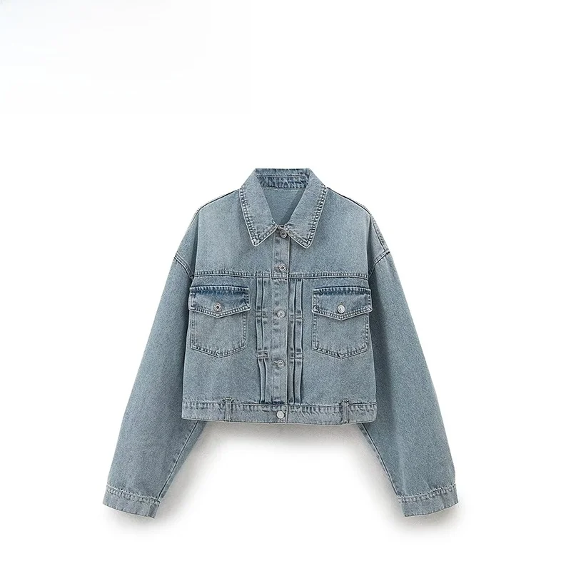 ZBZA Autumn New Women's Faion Casual Sle Denim Jaet Coat Versatile Design Sense Polyester Fiber ort Outerwear
ZBZA Autumn New Women's Faion Casual Sle Denim Jaet Coat Versatile Design Sense Polyester Fiber ort Outerwear