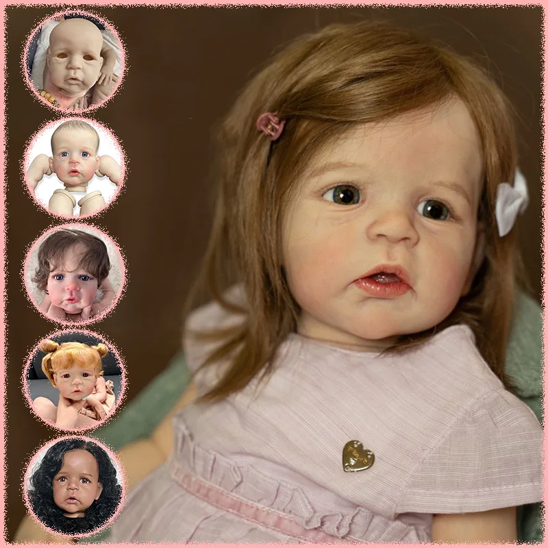 Unpainted Blank Kit/Already Painted Kits 23'' Multiple Choose Sandie Reborn Doll Soft Touch DIY Doll Parts With Cloth Body
Unpainted Blank Kit/Already Painted Kits 23'' Multiple Choose Sandie Reborn Doll Soft Touch DIY Doll Parts With Cloth Body