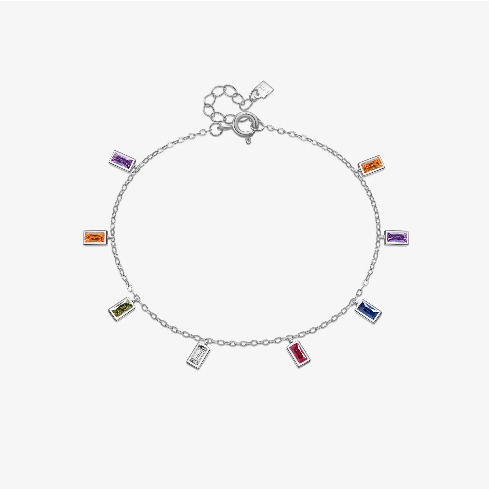 VEWANT Women 925 Sterling Silver Colorful Square Zircon Chain Bracelet 2024 Luxury Wedding Party Fine Jewelry Gift
VEWANT Women 925 Sterling Silver Colorful Square Zircon Chain Bracelet 2024 Luxury Wedding Party Fine Jewelry Gift