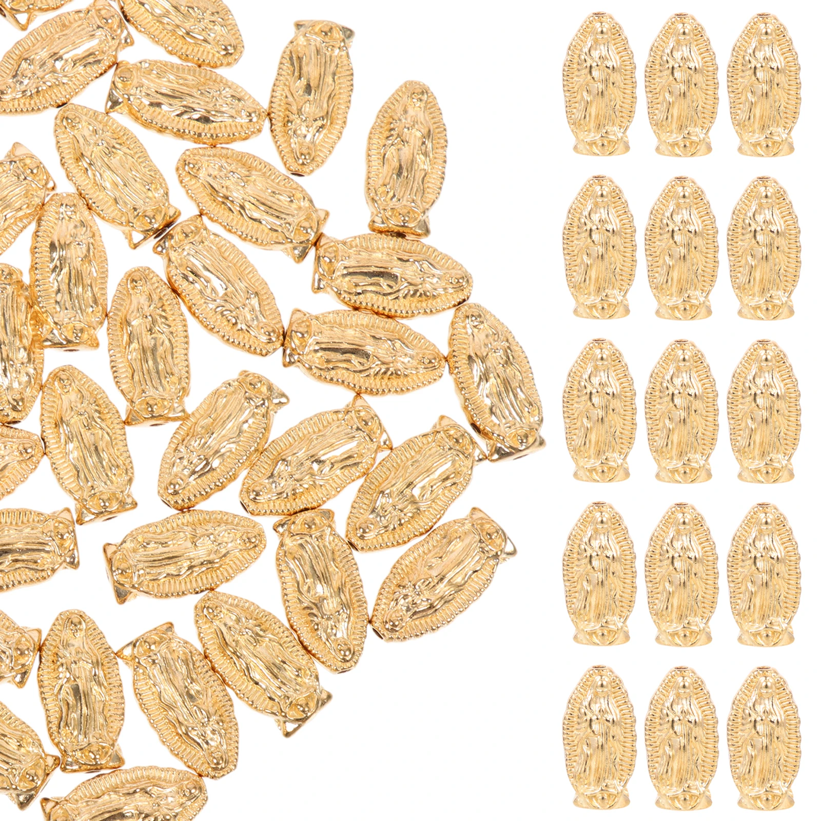 60pcs Electroplated Virgin Charm Necklace Pendant for Rosary DIY Jewelry Making Alloy Charms Craft Bracelet Accessories
60pcs Electroplated Virgin Charm Necklace Pendant for Rosary DIY Jewelry Making Alloy Charms Craft Bracelet Accessories