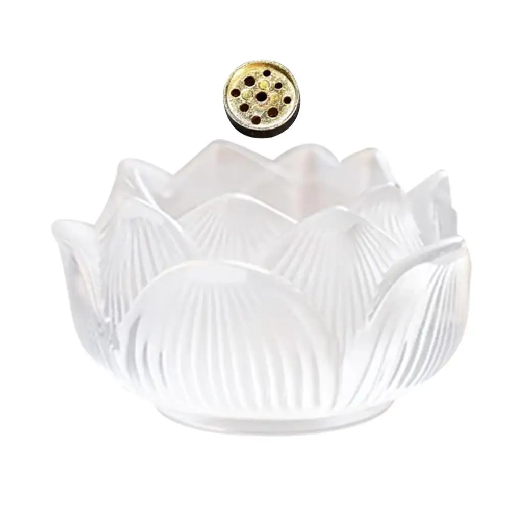 Lotus Incense Stick Holders Decorative Water Glass Aromatherapy naments Desk Accessories Home Store Purify Air
Lotus Incense Stick Holders Decorative Water Glass Aromatherapy naments Desk Accessories Home Store Purify Air