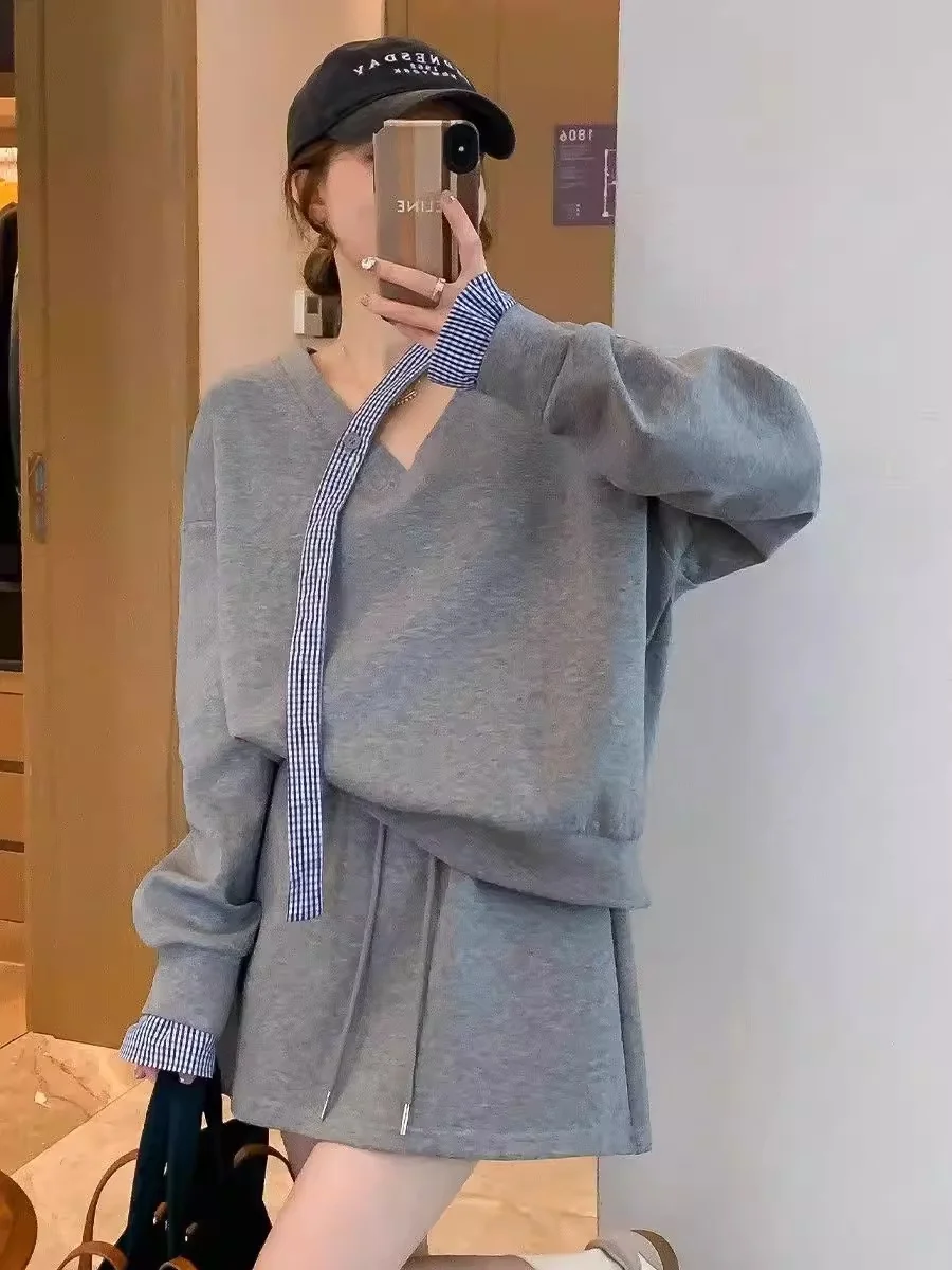 Large Size 300 Pounds Plaid Splicing Casual Set Women's Sweatshirt Skirt Anti-Aging Two-Piece Set Fashionable Design
Large Size 300 Pounds Plaid Splicing Casual Set Women's Sweatshirt Skirt Anti-Aging Two-Piece Set Fashionable Design