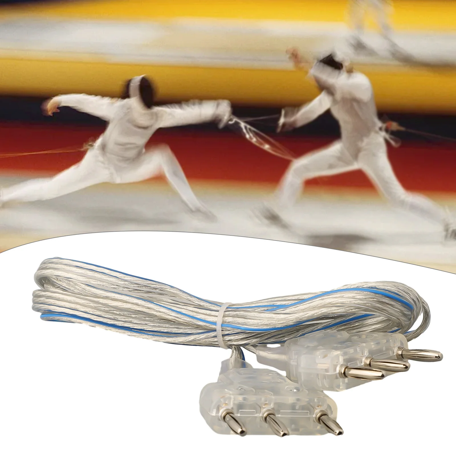 1pc Epee Body Cord 63-inch Flexible Fencing Wire With Bending Protection Plastic Metal Transparent Competitive Sports Equipment
1pc Epee Body Cord 63-inch Flexible Fencing Wire With Bending Protection Plastic Metal Transparent Competitive Sports Equipment