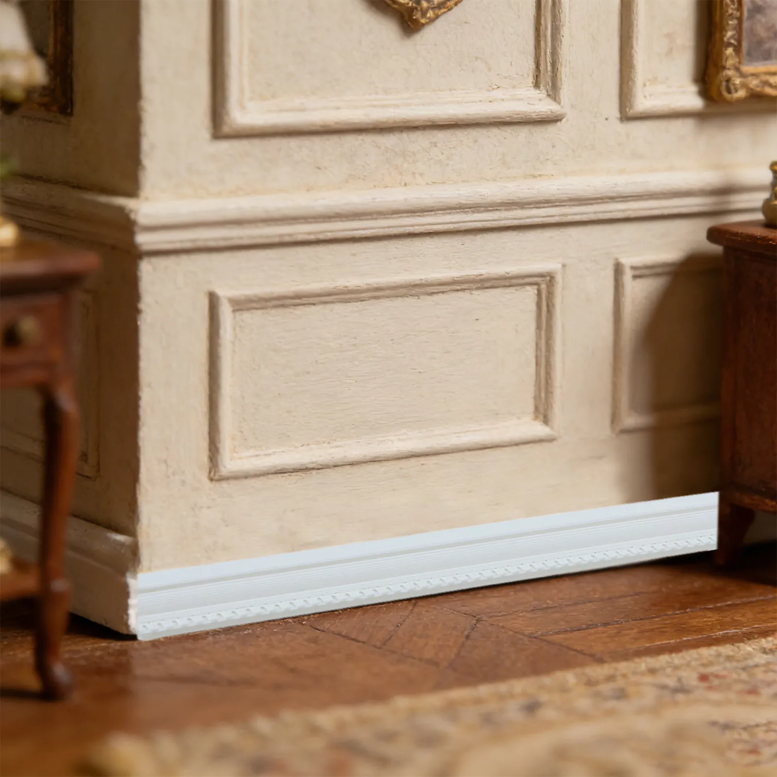 4Pcs Miniature Plastic Trim Skirting Board Realistic Wall Molding Strips DIY Dollhouse Decoration Miniature House Accessories
4Pcs Miniature Plastic Trim Skirting Board Realistic Wall Molding Strips DIY Dollhouse Decoration Miniature House Accessories