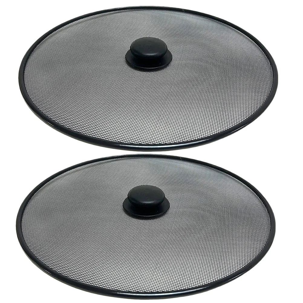 2 Pcs Pans Anti-oil Splash Pot Lid Splatter Guards For Frying Lids Grease Screen Cooking Safety Mask Cover
2 Pcs Pans Anti-oil Splash Pot Lid Splatter Guards For Frying Lids Grease Screen Cooking Safety Mask Cover