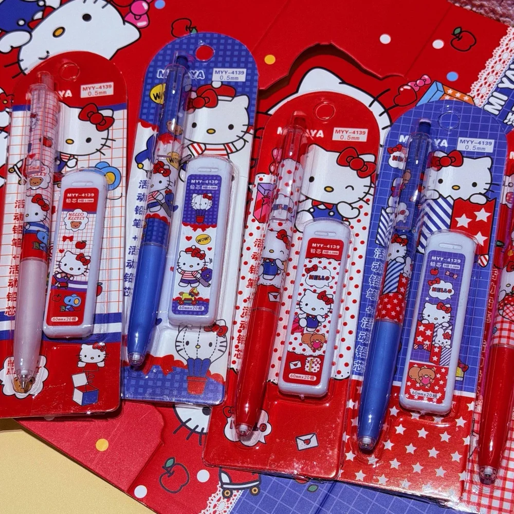 Sanrio 0.5Mm Press Mechanical Pencils School Stationery Supplies Cartoon Hello Kitty Smooth Writing Propelling Pencils Girl Gift
Sanrio 0.5Mm Press Mechanical Pencils School Stationery Supplies Cartoon Hello Kitty Smooth Writing Propelling Pencils Girl Gift