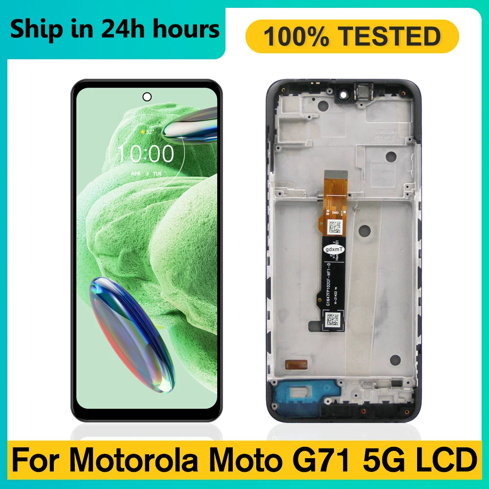 6.4" AMOLED For Motorola Moto G71 5G LCD Display Touch Digiziter Assembly For Moto Moto G71 XT2169-1 Screen Replacement
6.4" AMOLED For Motorola Moto G71 5G LCD Display Touch Digiziter Assembly For Moto Moto G71 XT2169-1 Screen Replacement