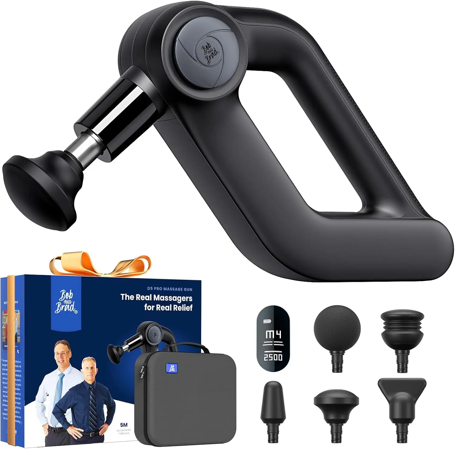 D5 Pro Deep Tissue Massage Gun with 13mm Amplitude, FSA-HSA Eligible, Ergonomic Handle for Muscle Pain Relief
D5 Pro Deep Tissue Massage Gun with 13mm Amplitude, FSA-HSA Eligible, Ergonomic Handle for Muscle Pain Relief