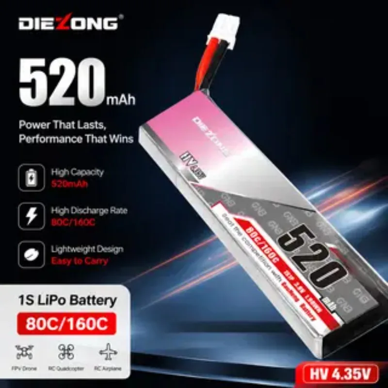 2026 NEW 520mAh 1S 80C 3.8V HV LI-LON BATTERY High-Performance High-Quality IN STOCK
2026 NEW 520mAh 1S 80C 3.8V HV LI-LON BATTERY High-Performance High-Quality IN STOCK