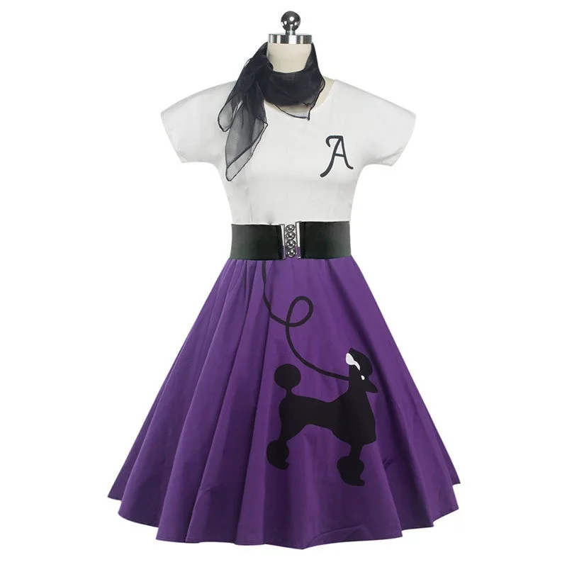 Vintage 50s Women's Dress European American Poodle Print Midi A-Line Retro Casual Party Dresses
Vintage 50s Women's Dress European American Poodle Print Midi A-Line Retro Casual Party Dresses