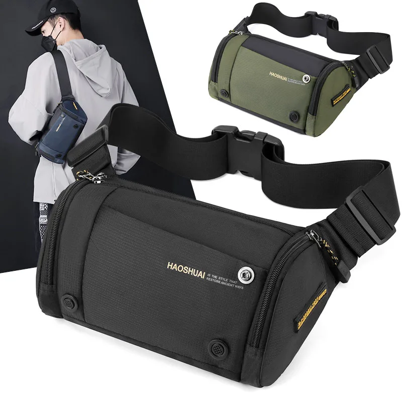 TOP Nylon Waterproof Crossbody Bag Men's Large Capacity Lightweight Waist Pack Outdoor Sport Shoulder Chest Bag
TOP Nylon Waterproof Crossbody Bag Men's Large Capacity Lightweight Waist Pack Outdoor Sport Shoulder Chest Bag