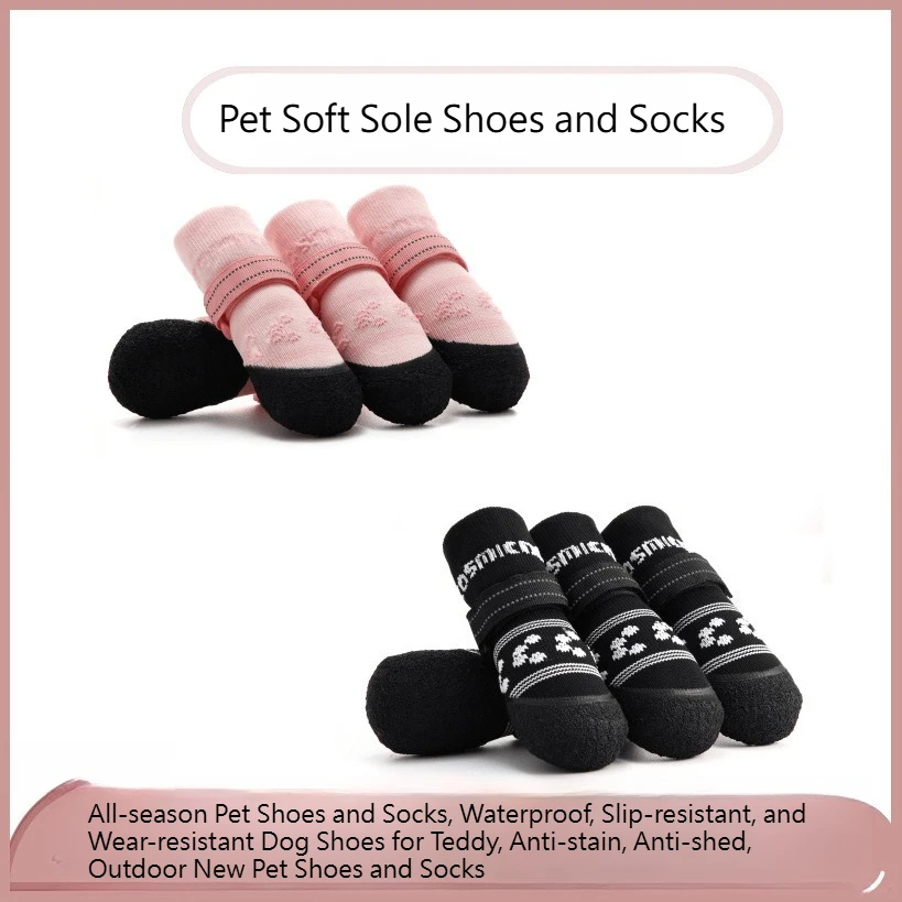 All-season Pet Shoes Socks Waterproof Slip-resistant Wear-resistant Dog Shoes Teddy Anti-stain Anti-shed Outdoor Socks supplies
All-season Pet Shoes Socks Waterproof Slip-resistant Wear-resistant Dog Shoes Teddy Anti-stain Anti-shed Outdoor Socks supplies