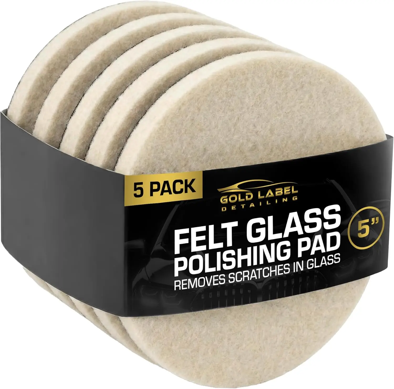 Glass Polishing Pad Discs 5-Pack: 3", 5", 6" for Scratch Removal on Windshields, Windows & Tabletops
Glass Polishing Pad Discs 5-Pack: 3", 5", 6" for Scratch Removal on Windshields, Windows & Tabletops