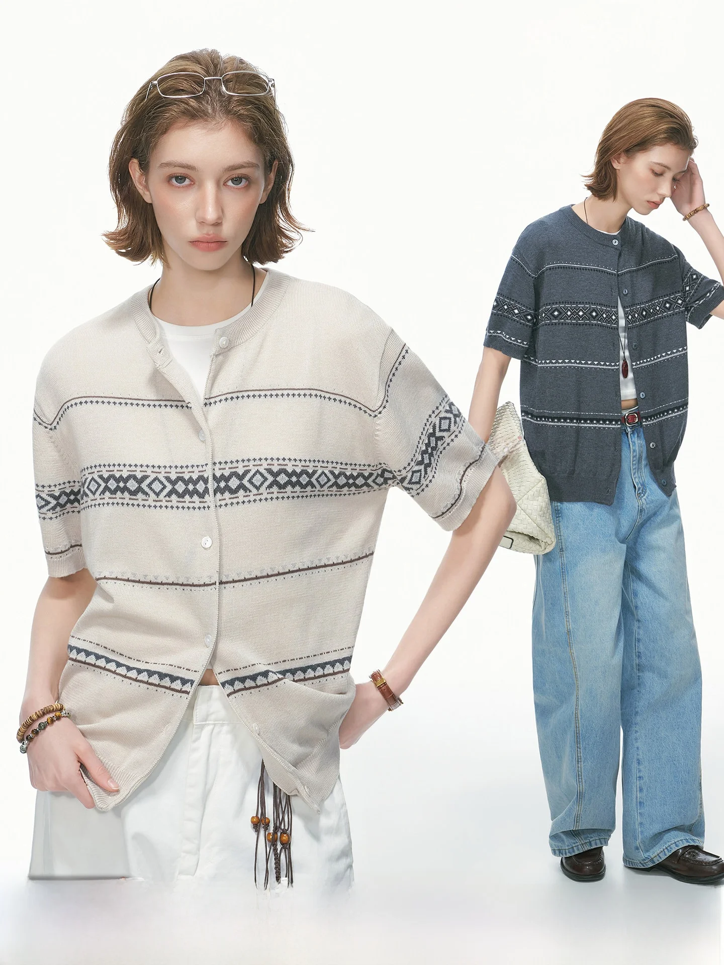 Dream Made Men's Fair Isle Knit Short Sleeve Cardigan Summer Luxury Style Henry Collar Old Money Style Regular Fit Pullover
Dream Made Men's Fair Isle Knit Short Sleeve Cardigan Summer Luxury Style Henry Collar Old Money Style Regular Fit Pullover