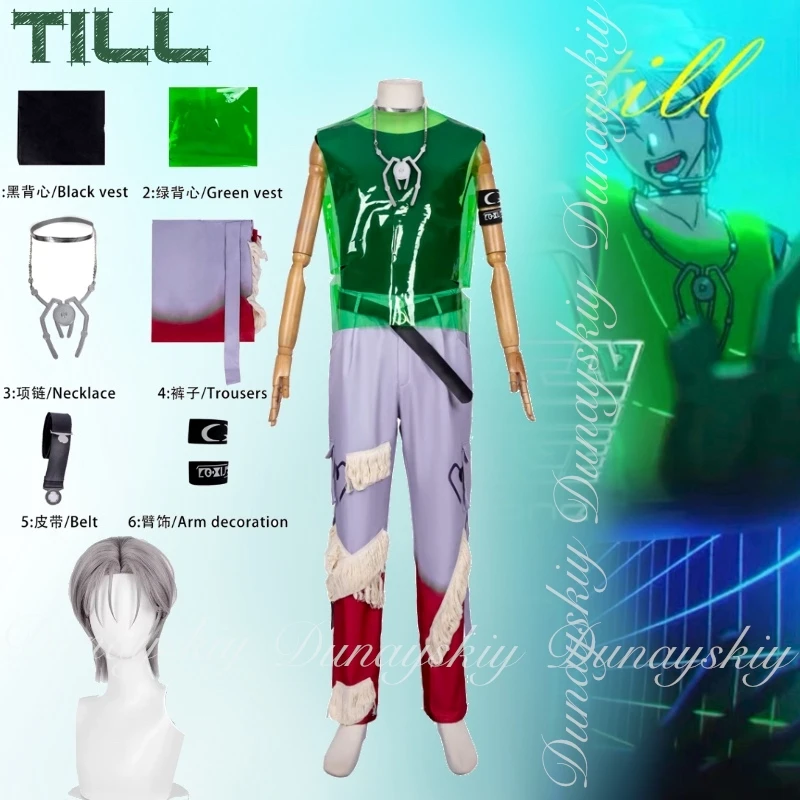 ALIEN STAGE Anime Till Cosplay R7 Stage With The Green Grey Color Performance Costumes With Silver Wig Cosplay Costume Full Suit
ALIEN STAGE Anime Till Cosplay R7 Stage With The Green Grey Color Performance Costumes With Silver Wig Cosplay Costume Full Suit