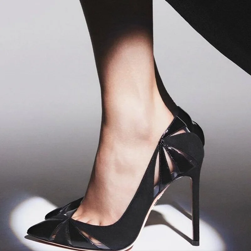 Modern Transparent PVC Pointed Toe High Heel Pumps Black Suede Leather Slip On Formal Shallow Party Shoes
Modern Transparent PVC Pointed Toe High Heel Pumps Black Suede Leather Slip On Formal Shallow Party Shoes