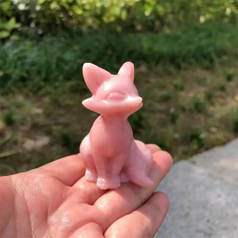 Натуральный розовый опал, резьба по лисице, мультяшная статуя животного, исцеляющая скульптура фэншуй для украшения, праздничный подарок, 1 шт.
Натуральный розовый опал, резьба по лисице, мультяшная статуя животного, исцеляющая скульптура фэншуй для украшения, праздничный подарок, 1 шт.