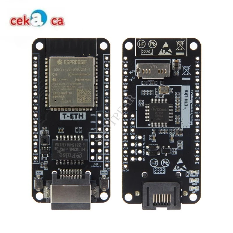 Плата разработки ESP32-S3 Расширяемый модуль Ethernet W5500 Плата разработки T-ETH-Lite
Плата разработки ESP32-S3 Расширяемый модуль Ethernet W5500 Плата разработки T-ETH-Lite