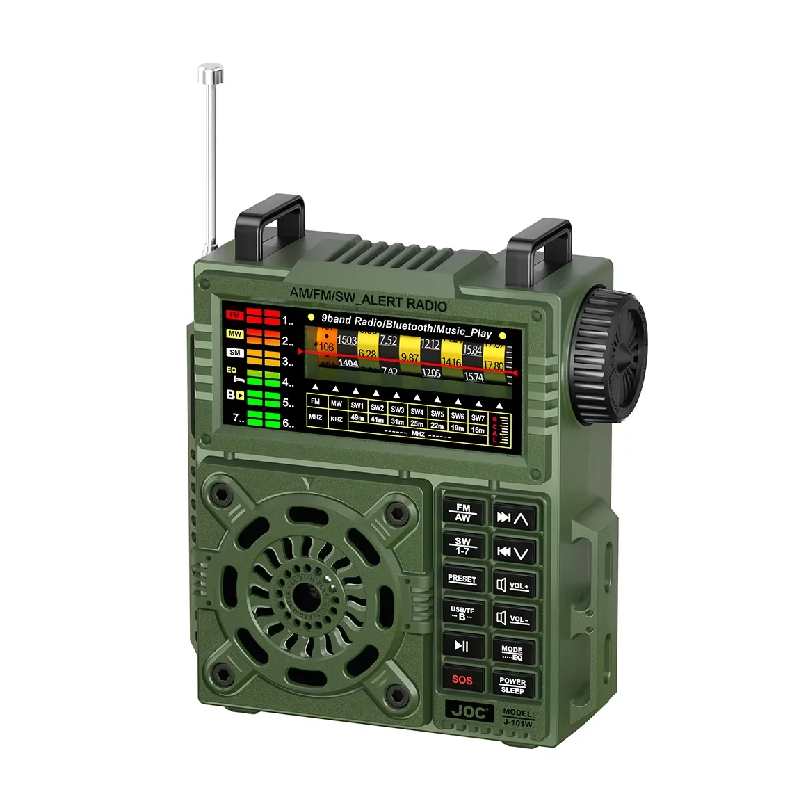 Portable Full Band Radio Rechargeable FM AM SW Radio Receiver for Emergency, Wireless Speaker with Headphone Jack TF USB Port
Portable Full Band Radio Rechargeable FM AM SW Radio Receiver for Emergency, Wireless Speaker with Headphone Jack TF USB Port