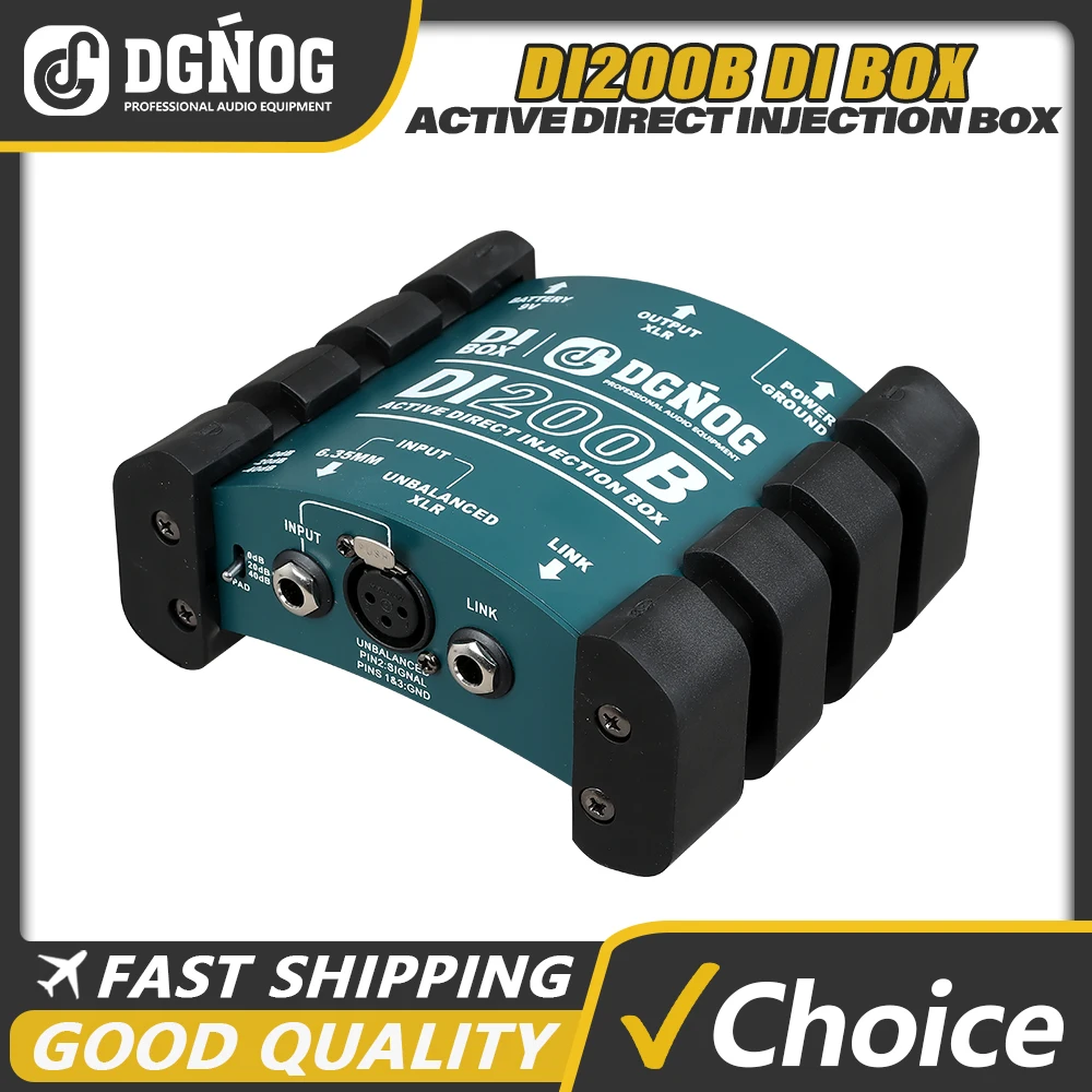Active Direct Injection Box Single Channel Passive DI Box Balanced and Unbalanced Signal Converter with XLR Interface for Stage
Active Direct Injection Box Single Channel Passive DI Box Balanced and Unbalanced Signal Converter with XLR Interface for Stage