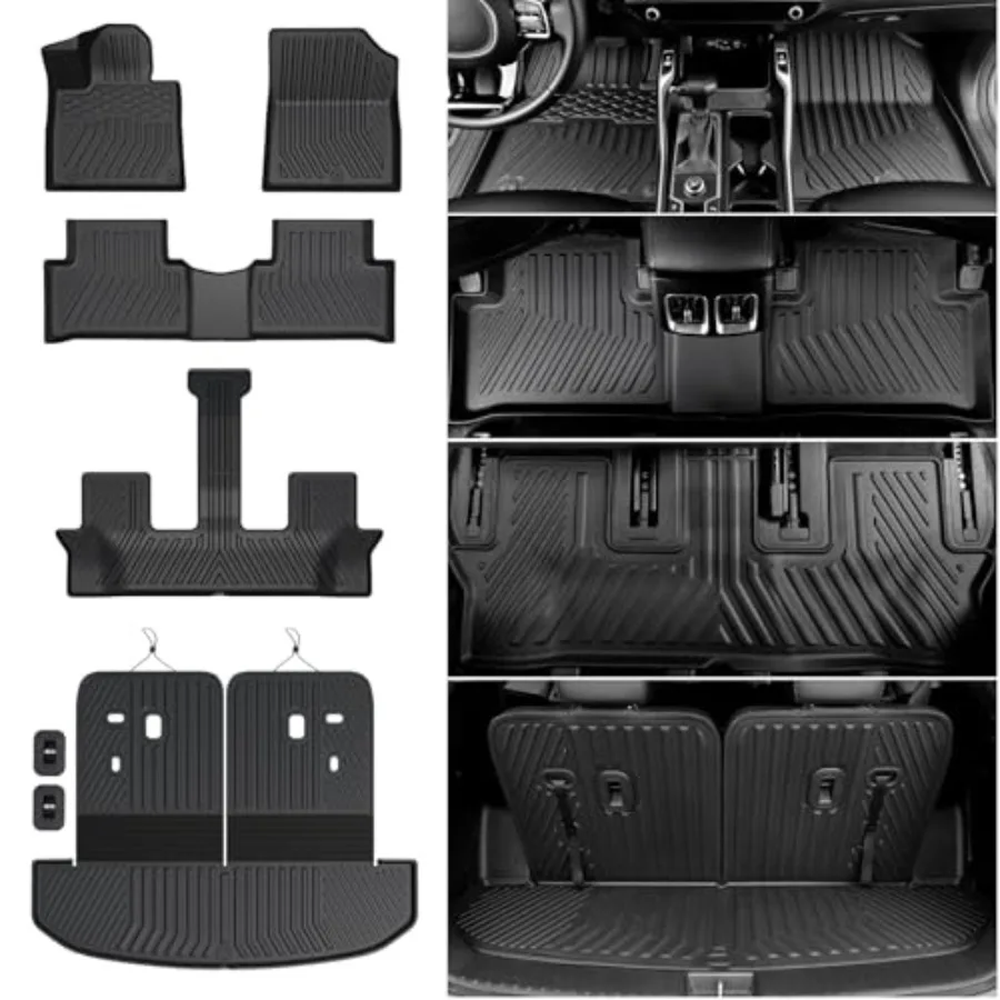 Floor Mats for 2021-2026 Kia Sorento 67 Seats Not Fit Hybrid PHEV All Weather TPE Durable Trunk Cargo Mat with Backrest Mat Bla
Floor Mats for 2021-2026 Kia Sorento 67 Seats Not Fit Hybrid PHEV All Weather TPE Durable Trunk Cargo Mat with Backrest Mat Bla